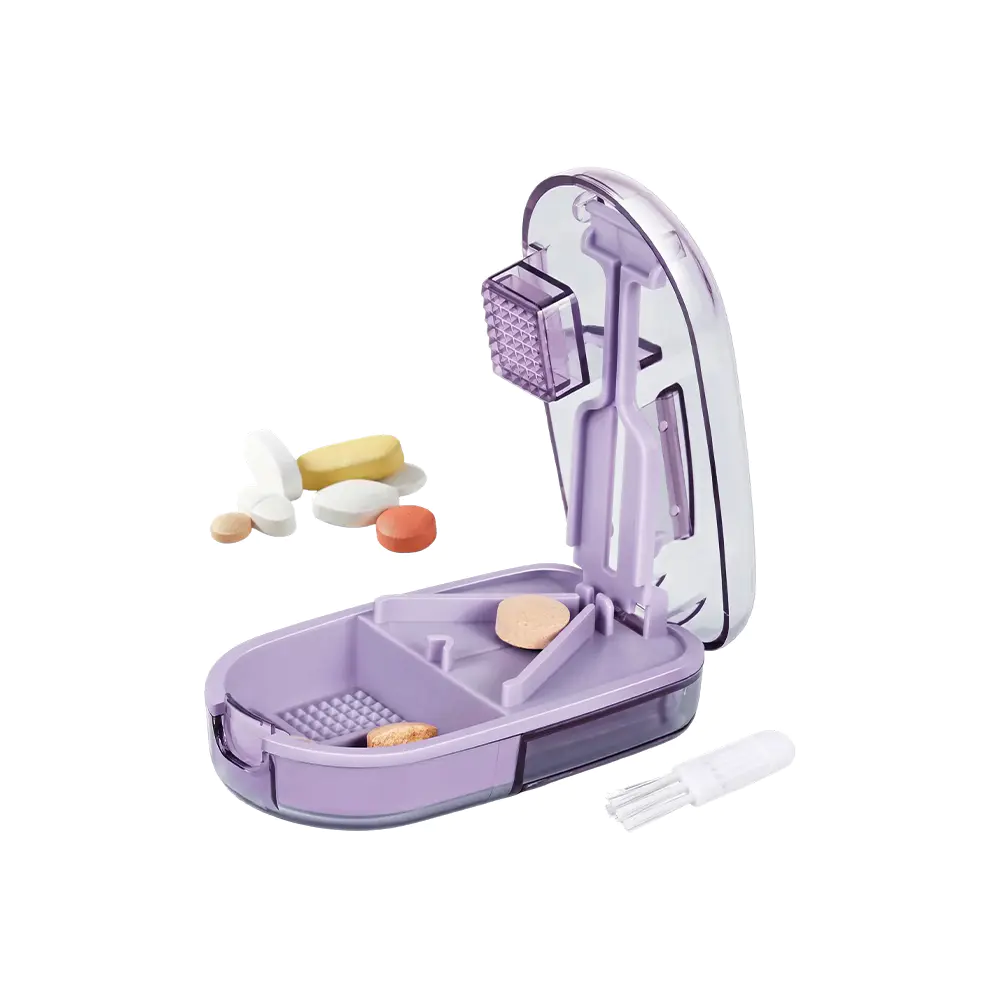 เครื่องตัดยาแบบ 3-in-1 และเครื่องบดพร้อมที่เก็บ