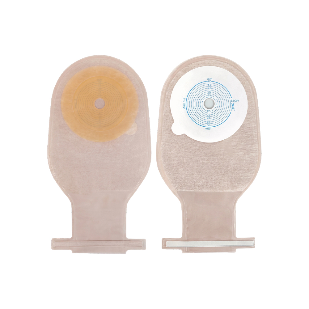 ถุง Ostomy แบบผูกไทด์ชั้นนอกแบบไม่ทอด้านเดียวชิ้นเดียว